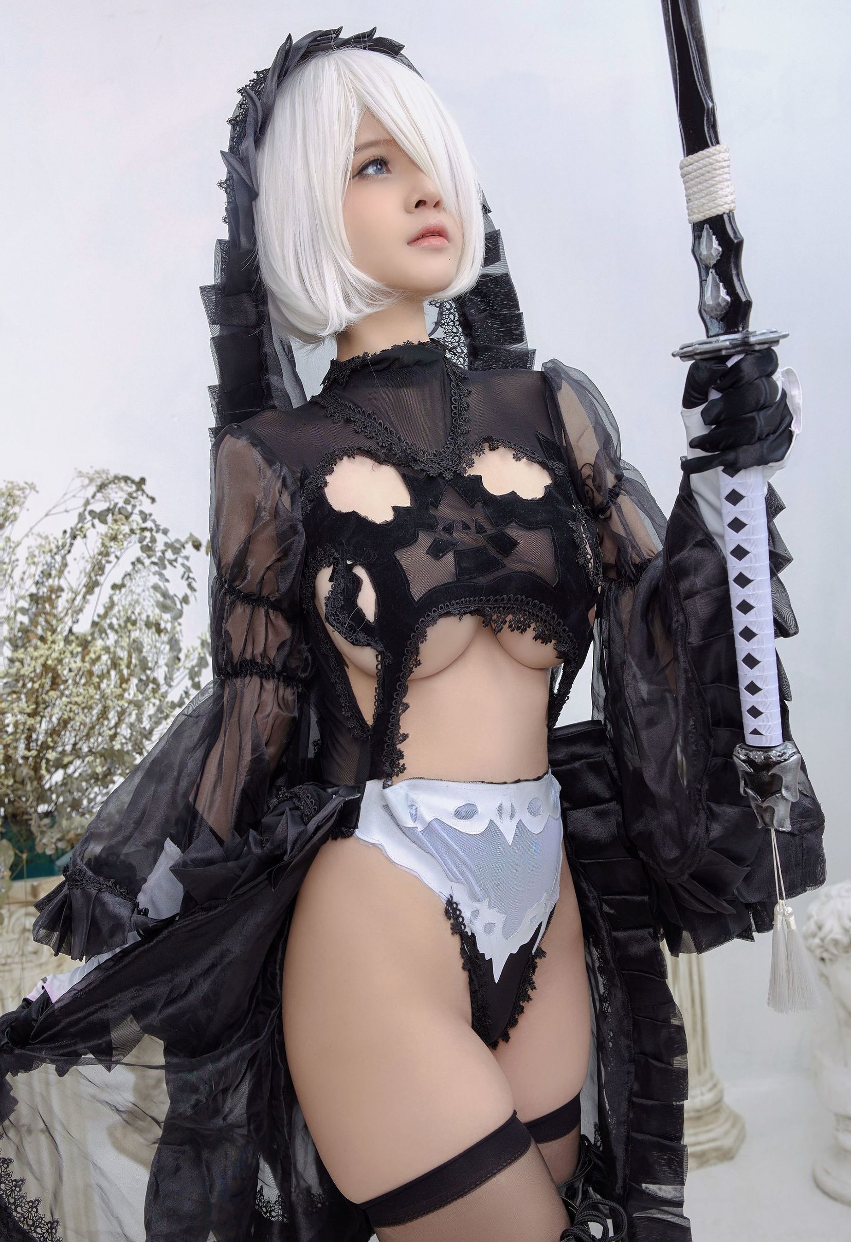 [Cosplay写真]Azami福利2BBlackDress插图6